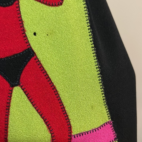 Moschino Rickrack Black Blazer The Nanny Iris Apfel Sun Dove Palm Tree - Picture 7 of 16